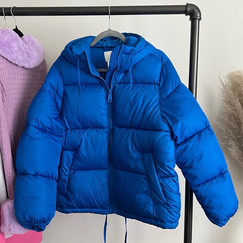 H&M BLUE PUFFER JACKET